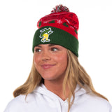 Elf The Movie Beanie Ugly Sweater Adult Knit Embroidered Cuffed Beanie Hat