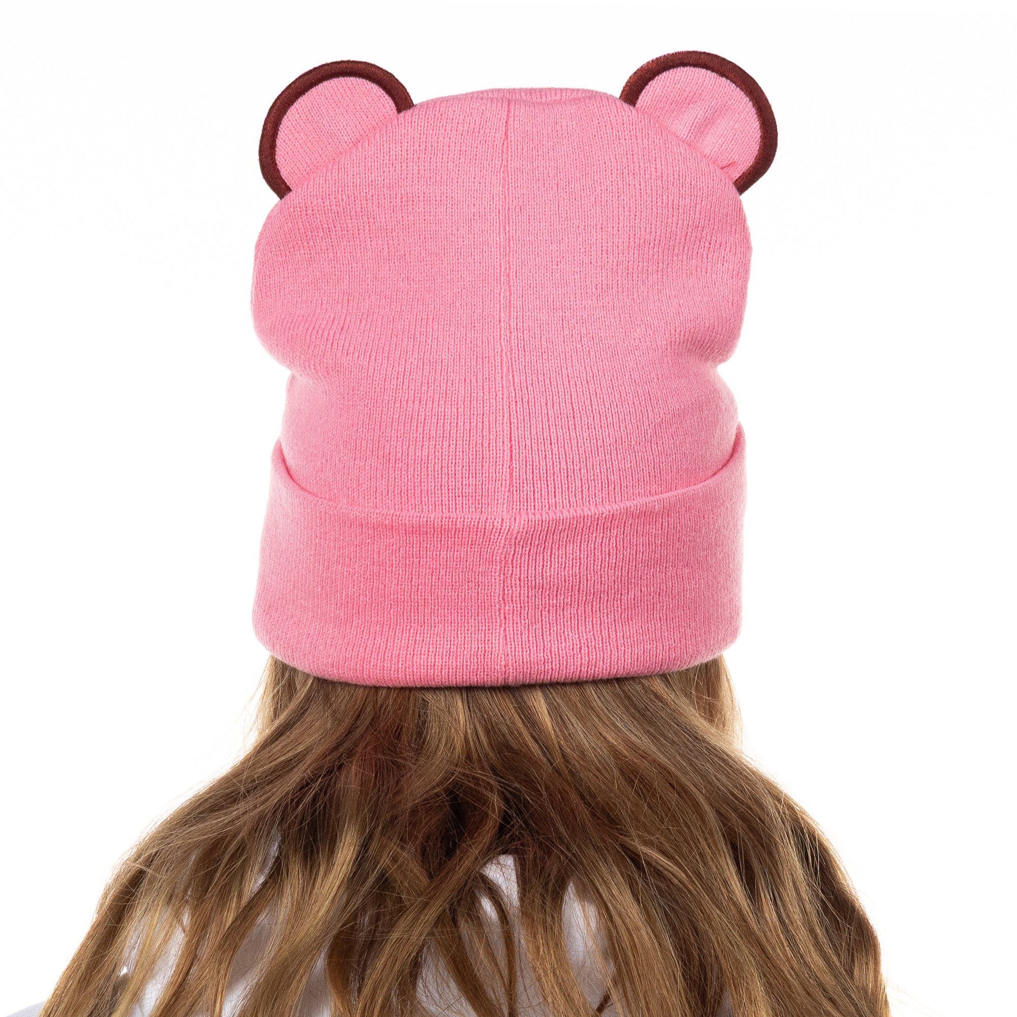 Gloomy Bear Beanie Embroidered Face Design Adult Knitted Winter Hat