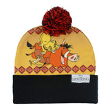 Disney The Lion King Beanie Hakuna Matata Sublimation Fleece Knit Cuffed Hat .