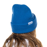 Disney Monsters Inc. Beanie Embroidered Logo Patch Adult Waffle Knit Winter Hat