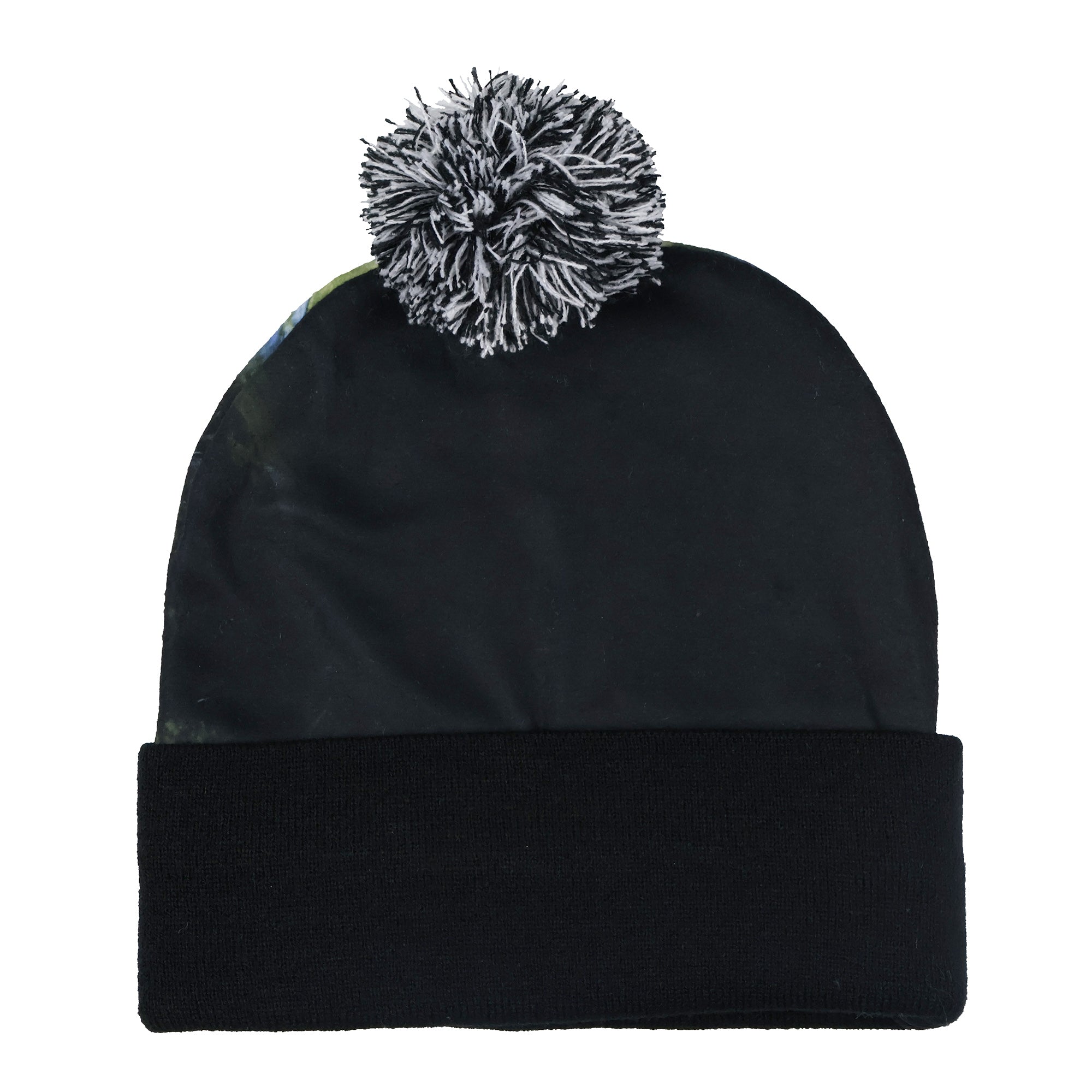 Marvel Venom Beanie Sublimated Fleece Knitted Cuffed Winter Hat with Pom