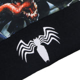 Marvel Venom Beanie Sublimated Fleece Knitted Cuffed Winter Hat with Pom