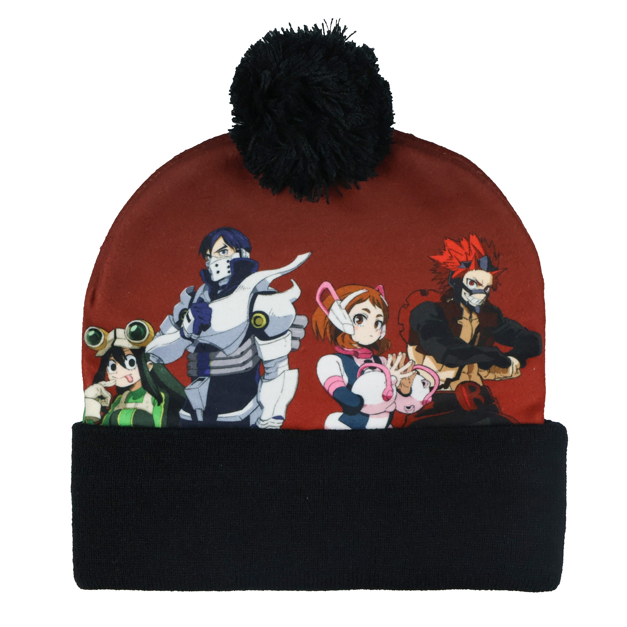 My Hero Academia Beanie Character Design Sublimated Knit Cuffed Winter Hat