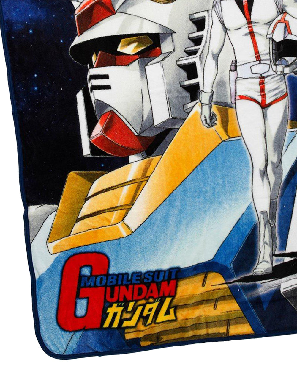 Mobile Suit Gundam Blanket Mecha and Amuro Ray Anime Design Plush Throw