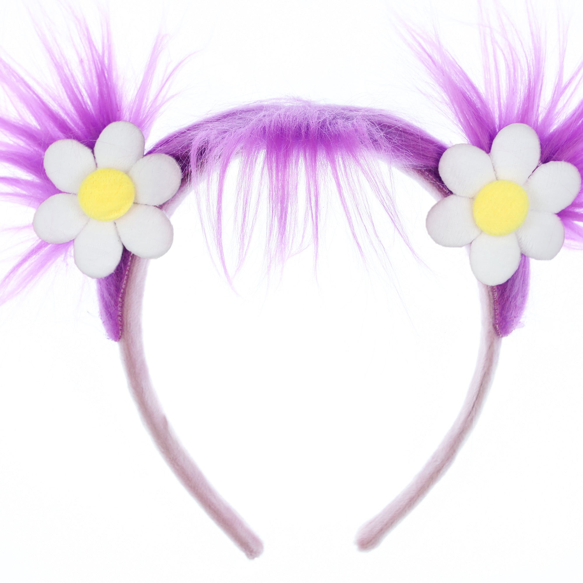 Sesame Street Abby Cadabby Character Headband with Hair and Flowers for Women
