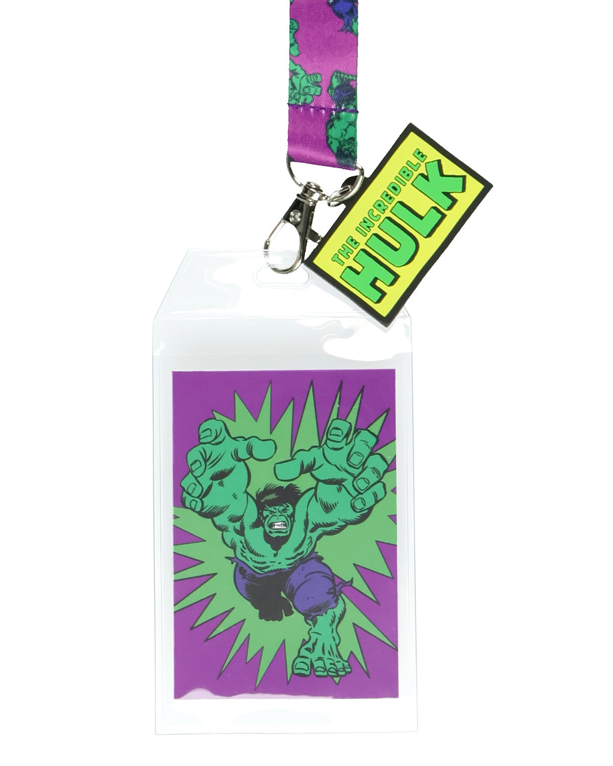 Marvel Comics The Incredible Hulk Breakaway Lanyard with Clear ID Badge Holder