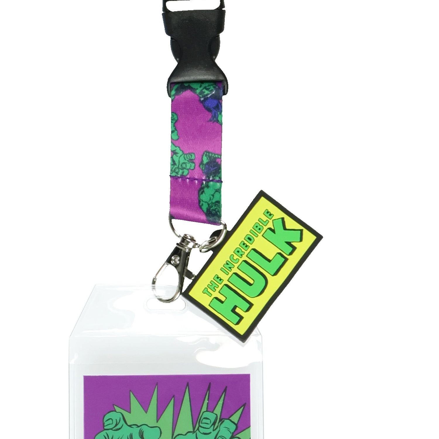 Marvel Comics The Incredible Hulk Breakaway Lanyard with Clear ID Badge Holder