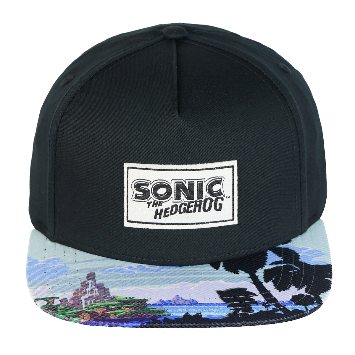 Sonic the Hedgehog Boys' Flat-Brim Hat Angel Island Snapback OSFM Baseball Cap