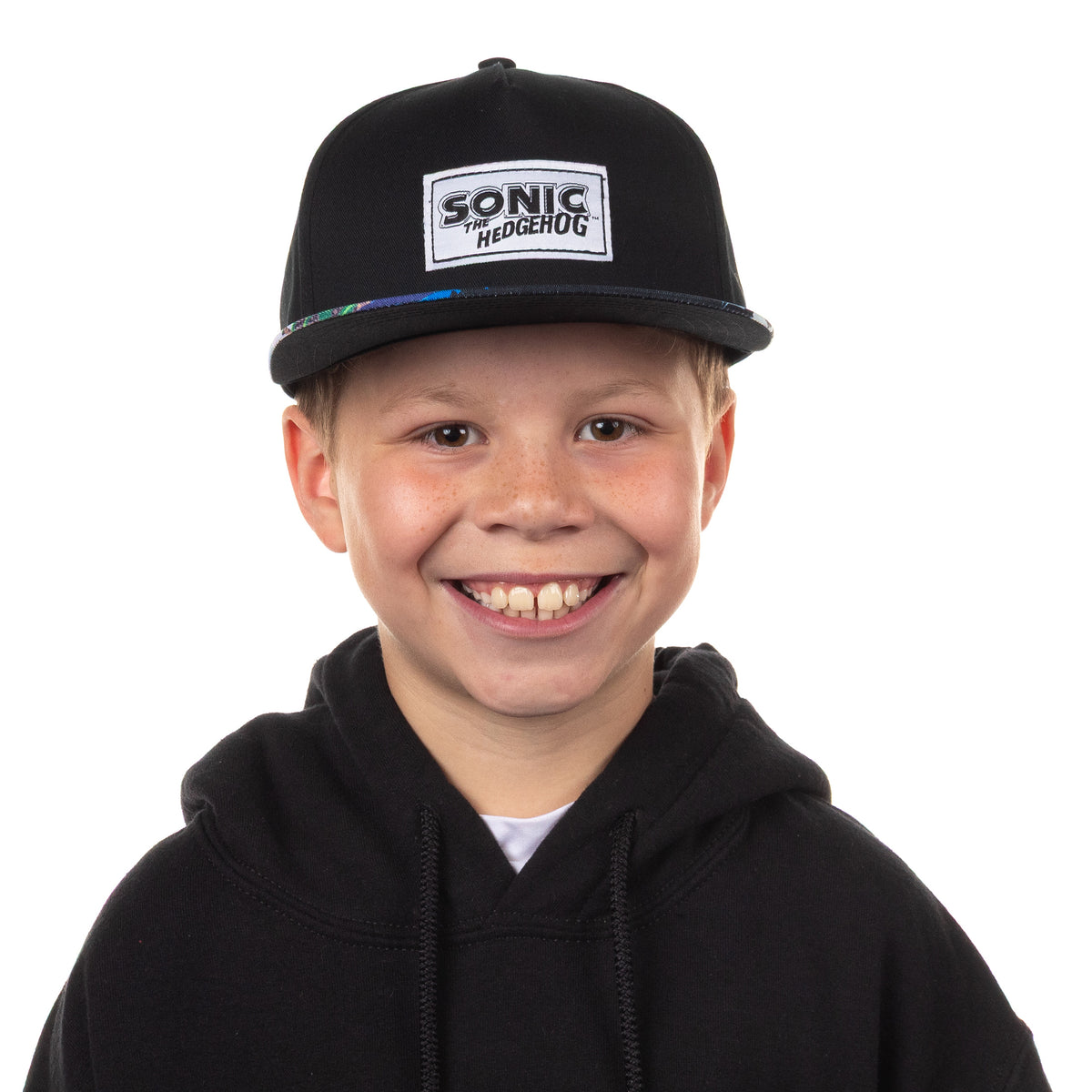Sonic the Hedgehog Boys' Flat-Brim Hat Angel Island Snapback OSFM Baseball Cap