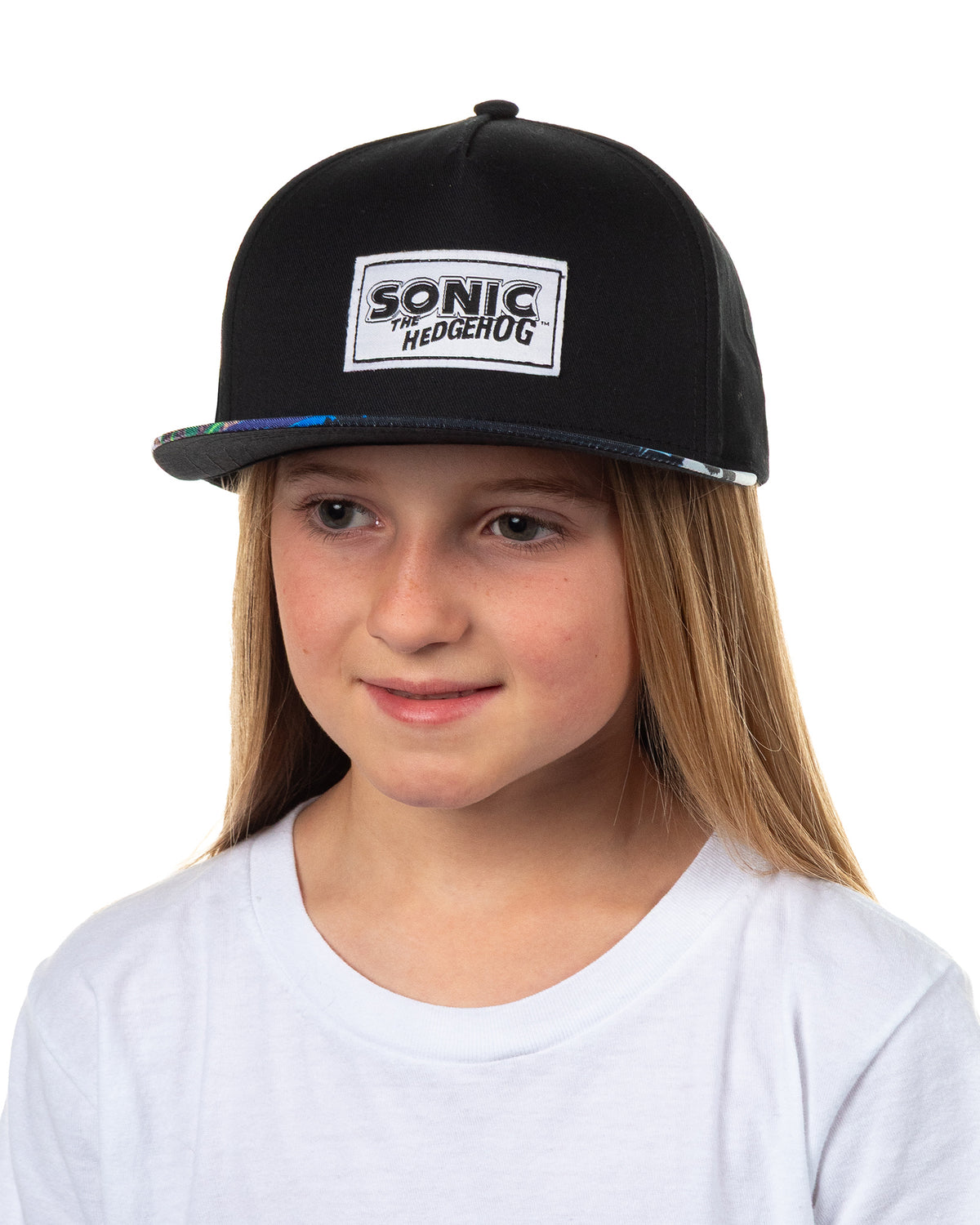 Sonic the Hedgehog Boys' Flat-Brim Hat Angel Island Snapback OSFM Baseball Cap