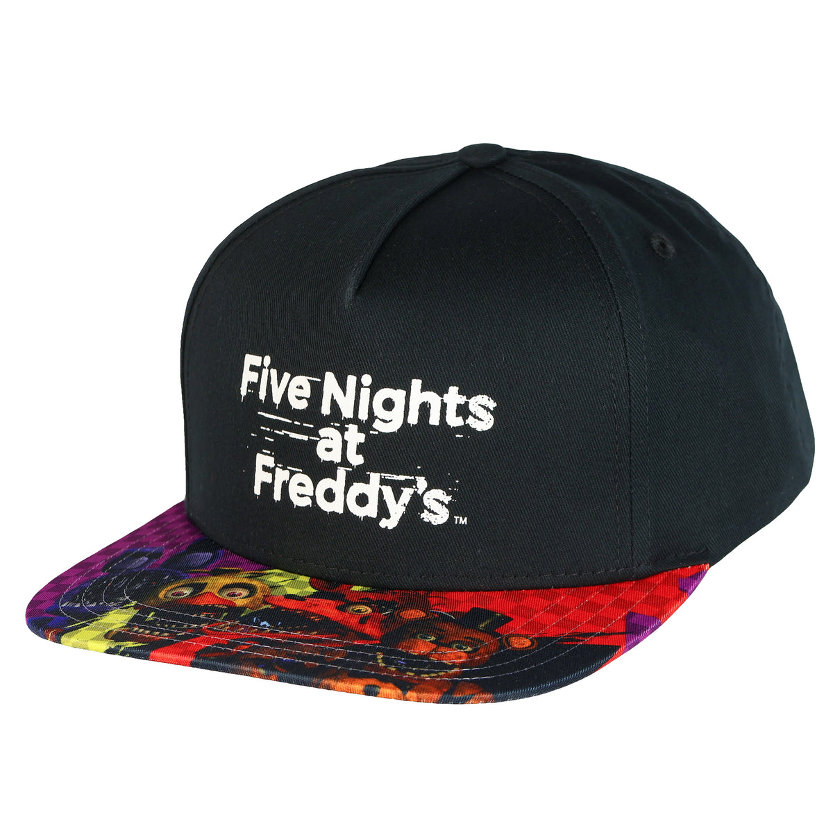 Five Nights at Freddy's Boys' Flat-Brim Hat FNAF Snapback OSFM Baseball Cap