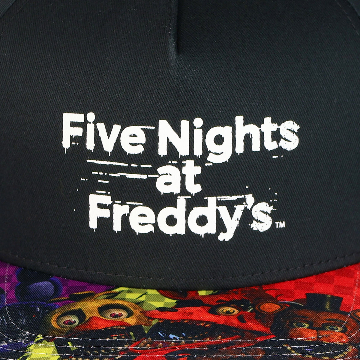 Five Nights at Freddy's Boys' Flat-Brim Hat FNAF Snapback OSFM Baseball Cap