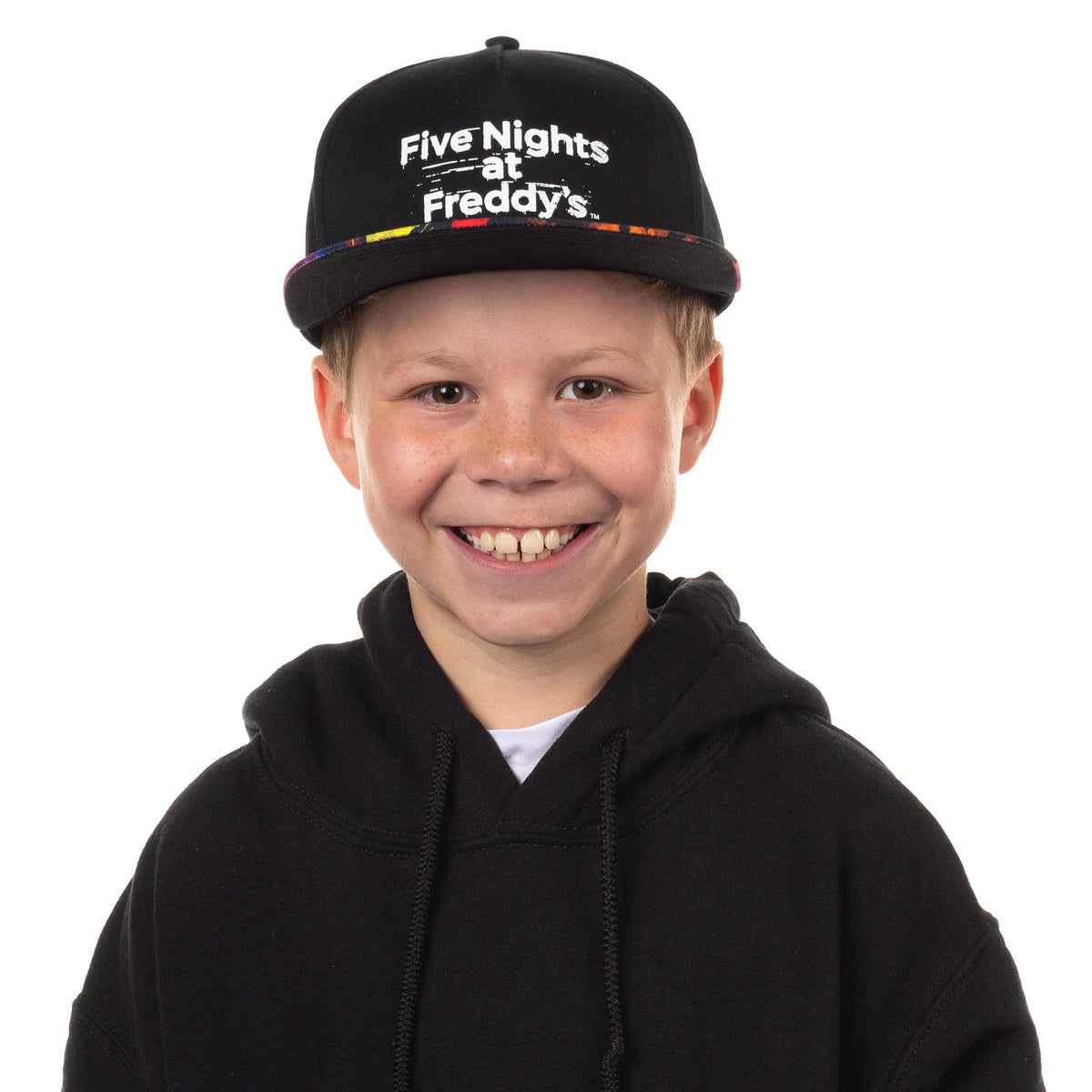 Five Nights at Freddy's Boys' Flat-Brim Hat FNAF Snapback OSFM Baseball Cap