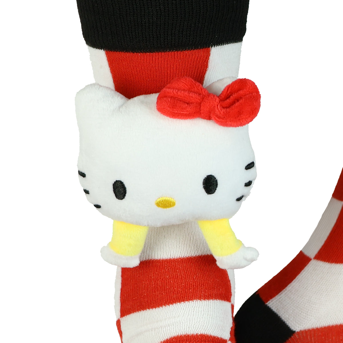 Sanrio Hello Kitty Plush Head Design 2-Pack Mid-Calf Crew Sock Set in Gift Box