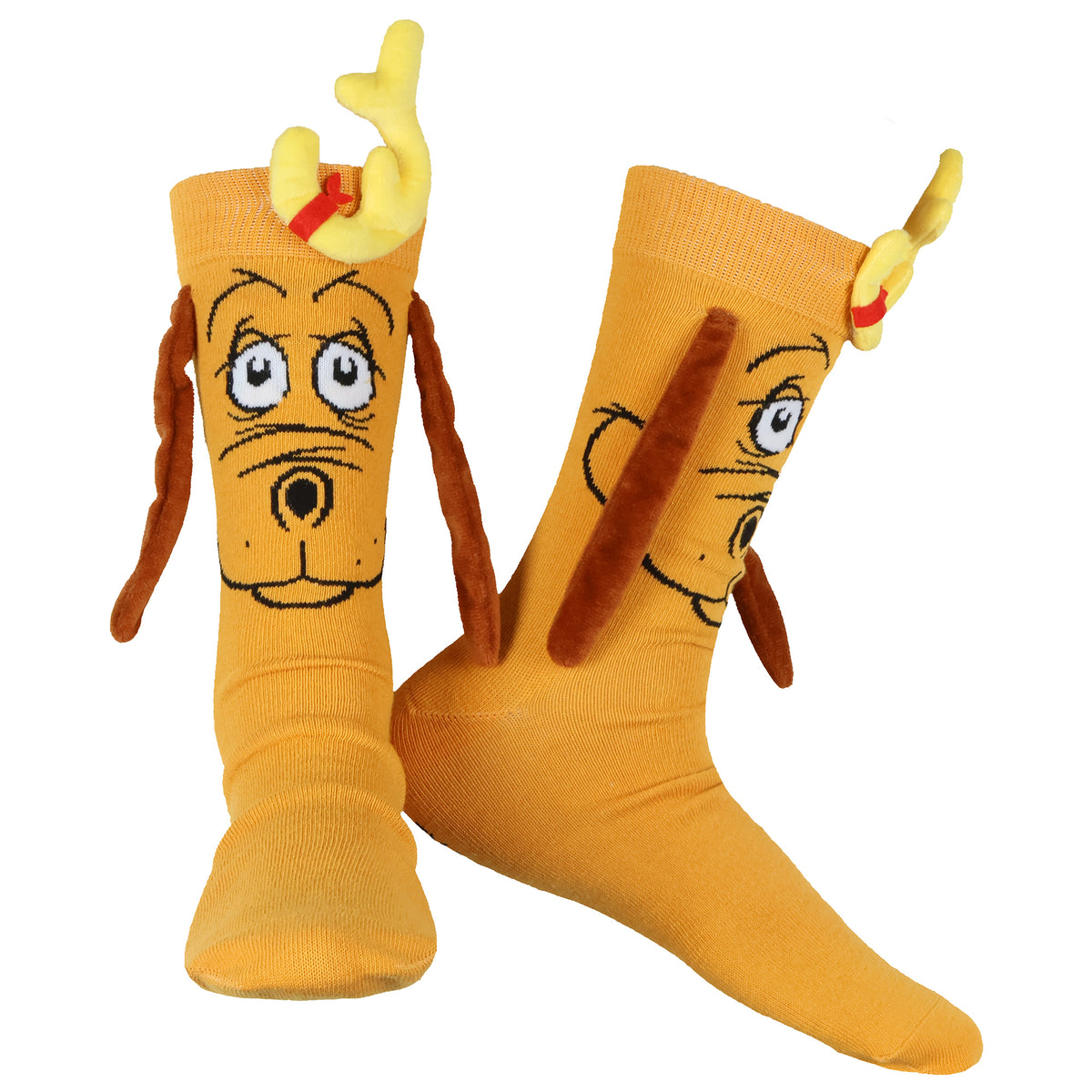 Dr. Seuss The Grinch Socks Men's Max Costume Design Adult Mid-Calf Crew Socks
