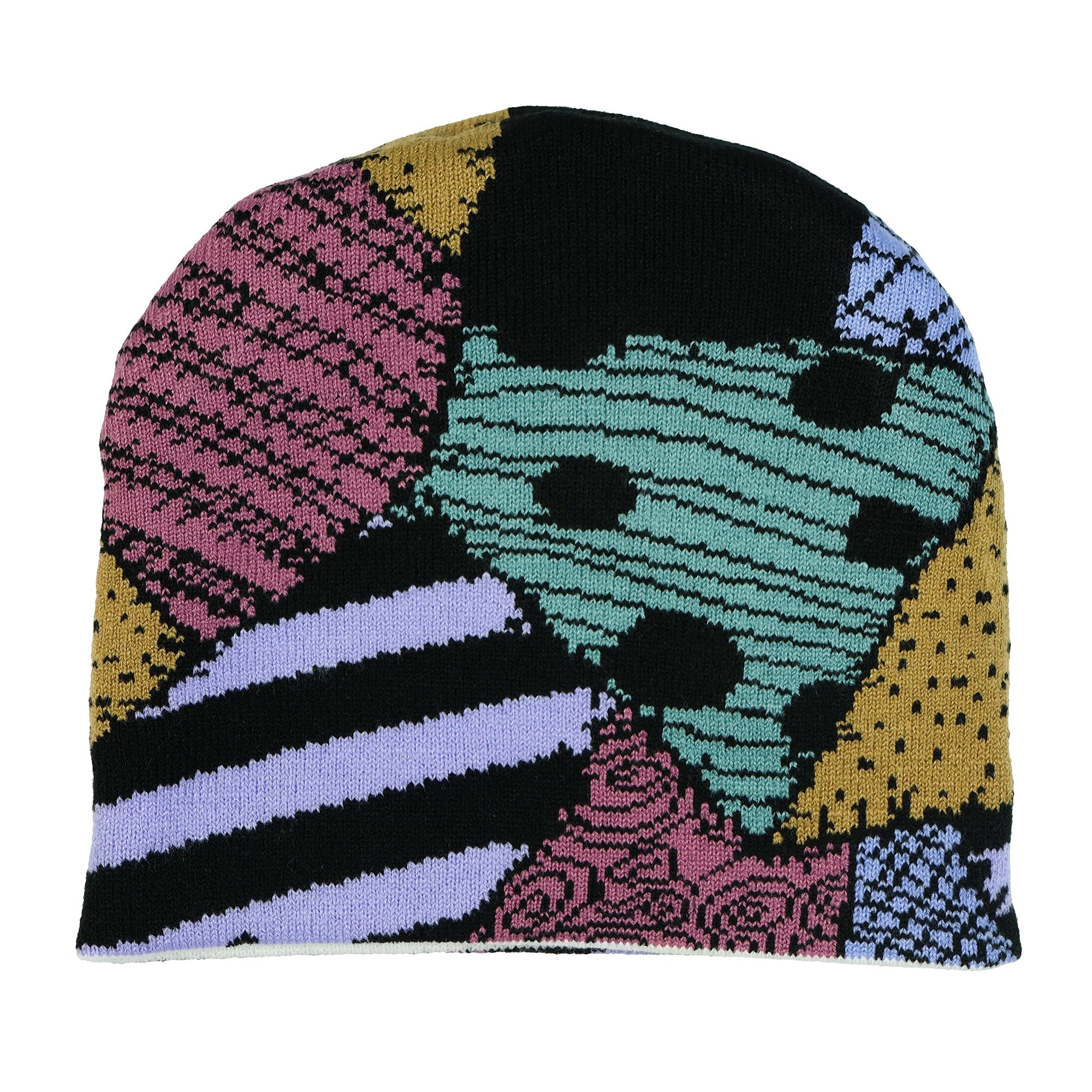 The Nightmare Before Christmas Beanie Jack Face Sally Print Reversible Knit Cap