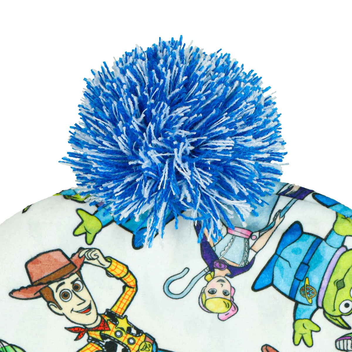 Disney Toy Story Beanie All-Over Print Character Pom Knit Hat Adult OSFM
