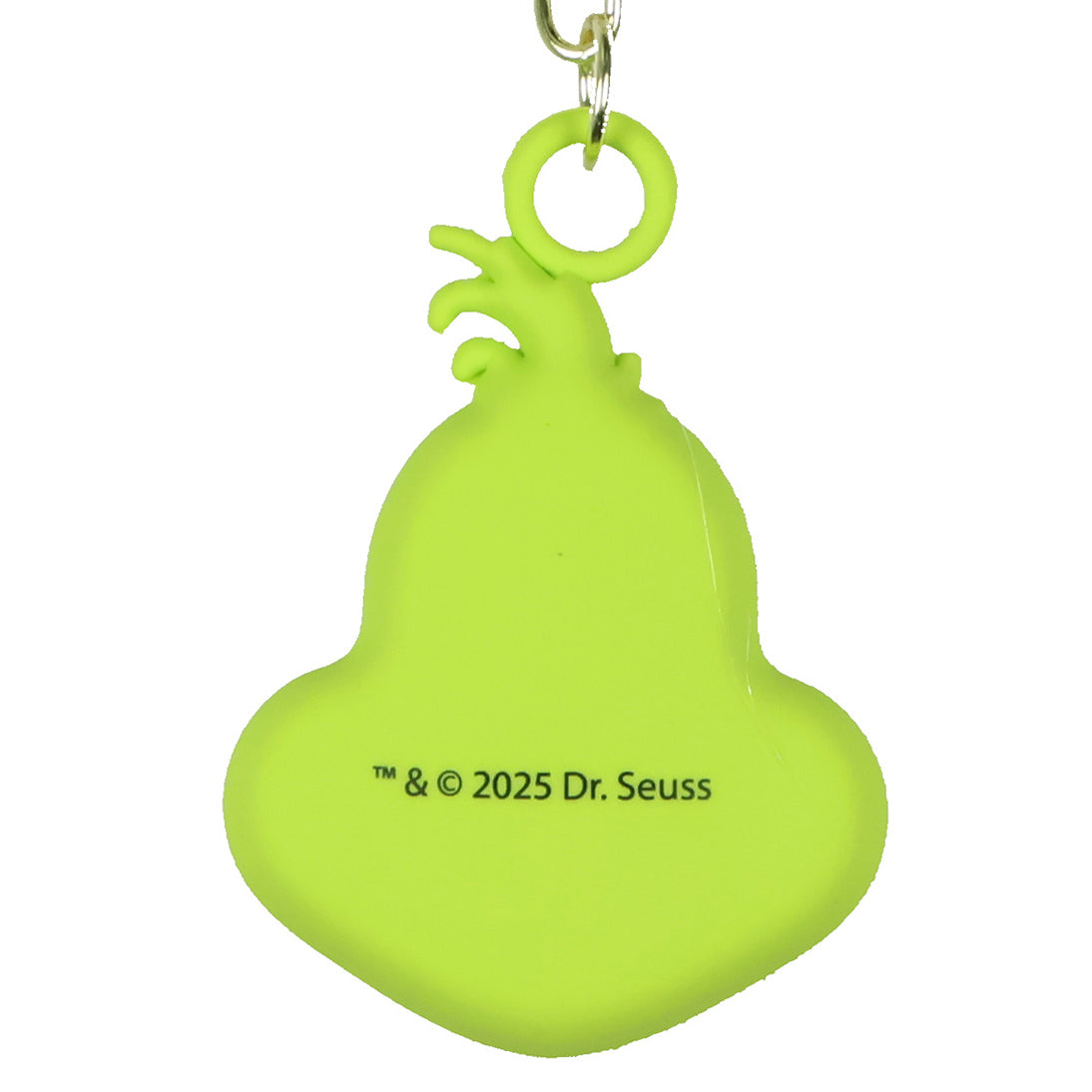 Dr. Seuss The Grinch Keychain, 3D Rubber Character Charm Key Ring