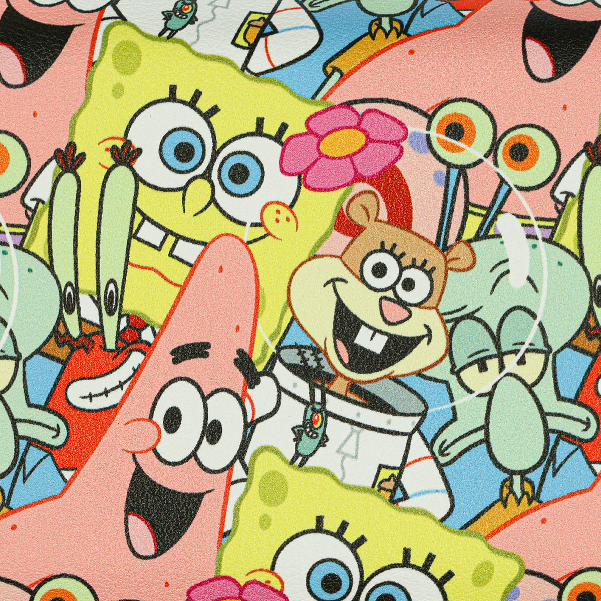 Nickelodeon SpongeBob SquarePants Zip Around Wallet AOP Character Collage