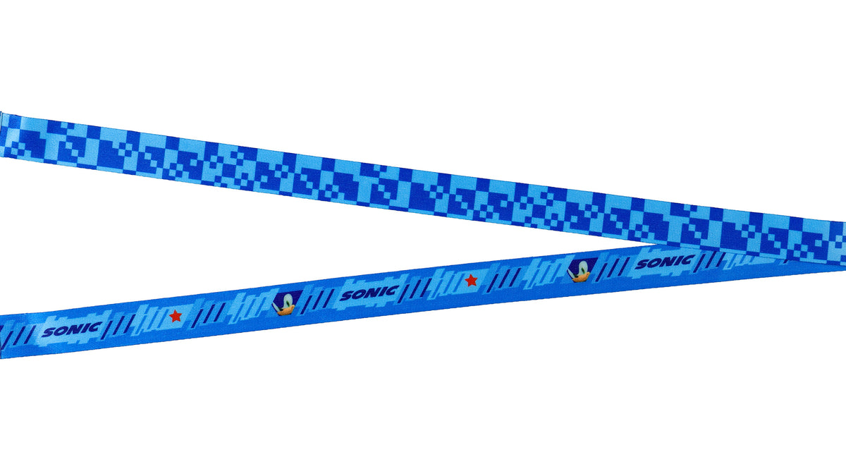 Sonic The Hedgehog Lanyard Pixel Design Sonic Case ID Holder Keychain