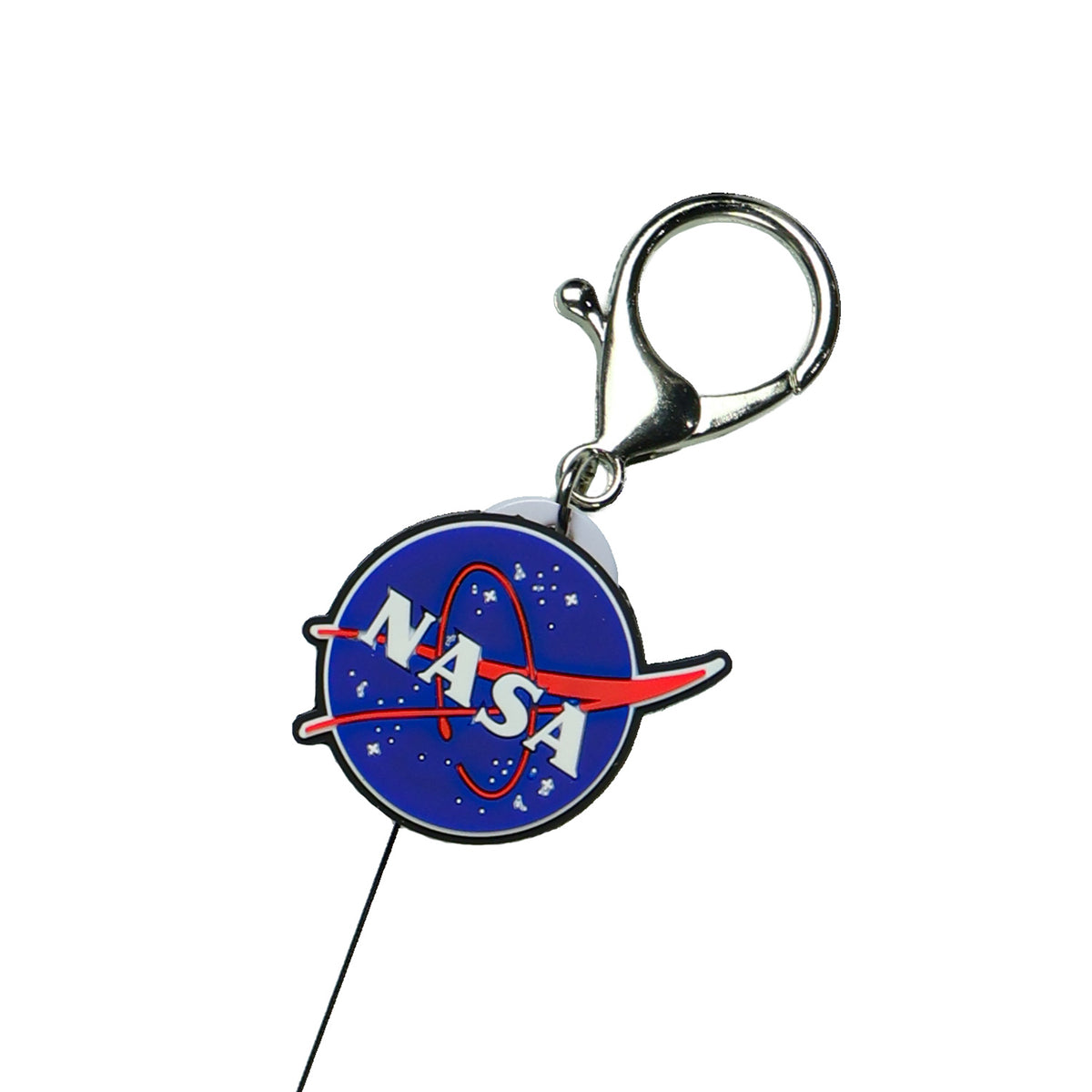 NASA Retractable Clear ID Holder Badge Reel Lanyard Space Design