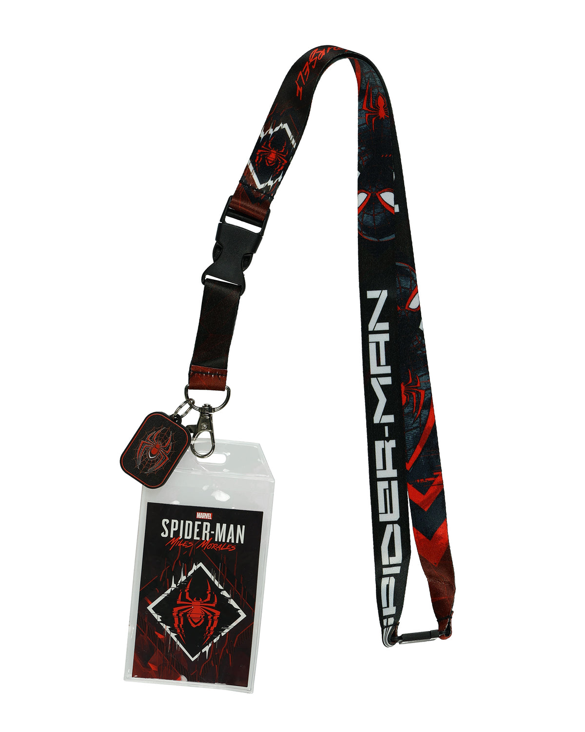 Marvel Spider-Man Lanyard Be Yourself Clear ID Badge Holder Breakaway Keychain