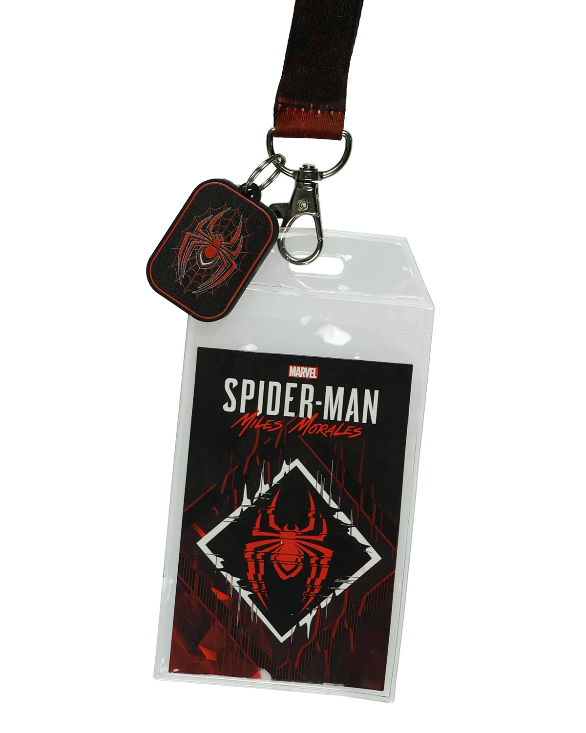 Marvel Spider-Man Lanyard Be Yourself Clear ID Badge Holder Breakaway Keychain