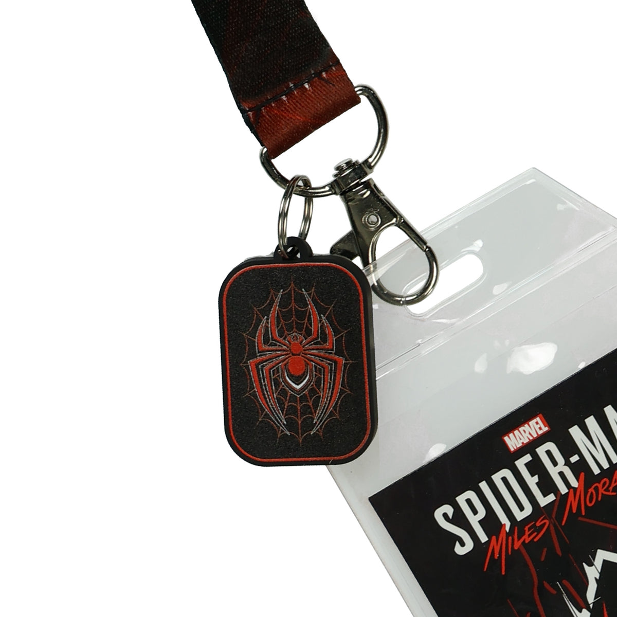 Marvel Spider-Man Lanyard Be Yourself Clear ID Badge Holder Breakaway Keychain