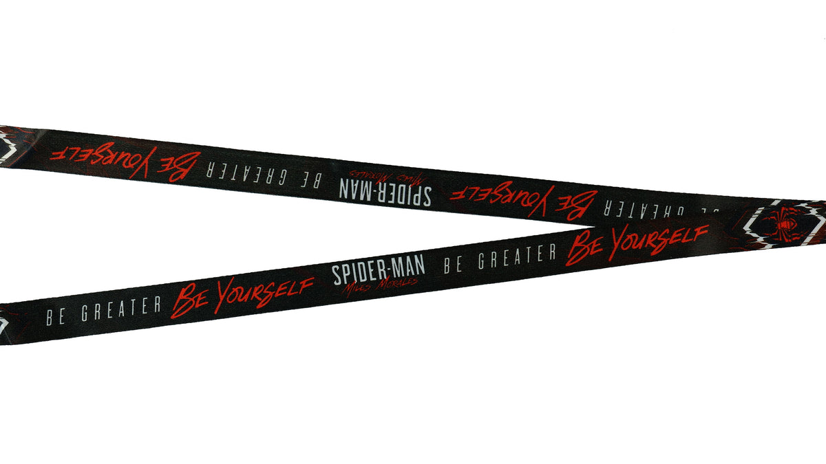 Marvel Spider-Man Lanyard Be Yourself Clear ID Badge Holder Breakaway Keychain