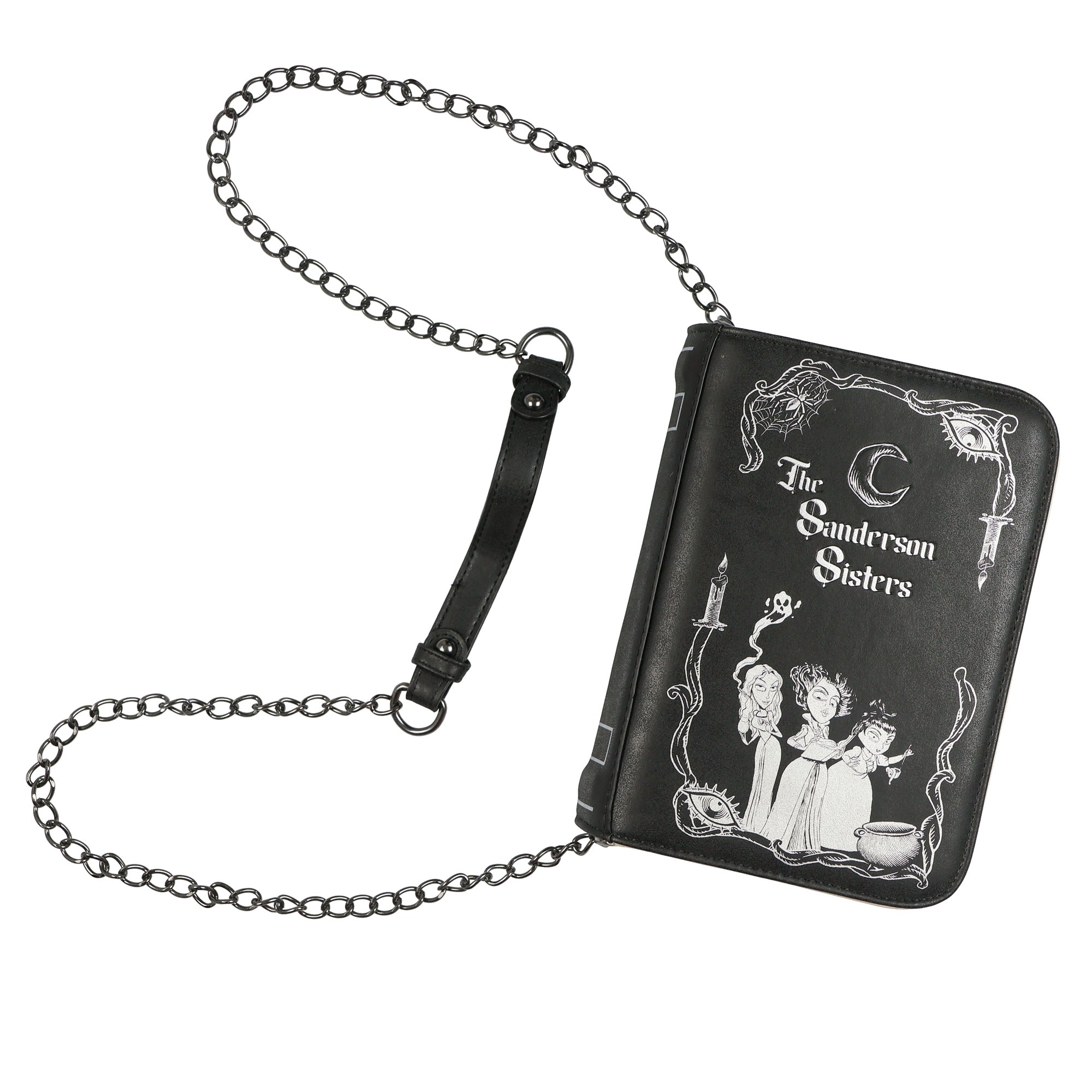 Disney Hocus Pocus The Sanderson Sisters Book Crossbody Purse Shoulder Bag