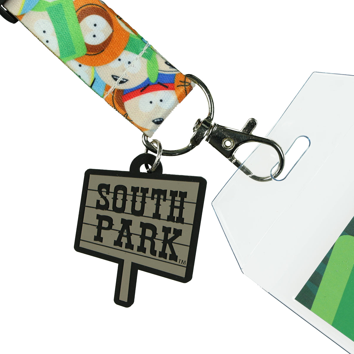 South Park Lanyard Kyle Kenny Eric Stan Badge ID Holder With 1.5" Charm