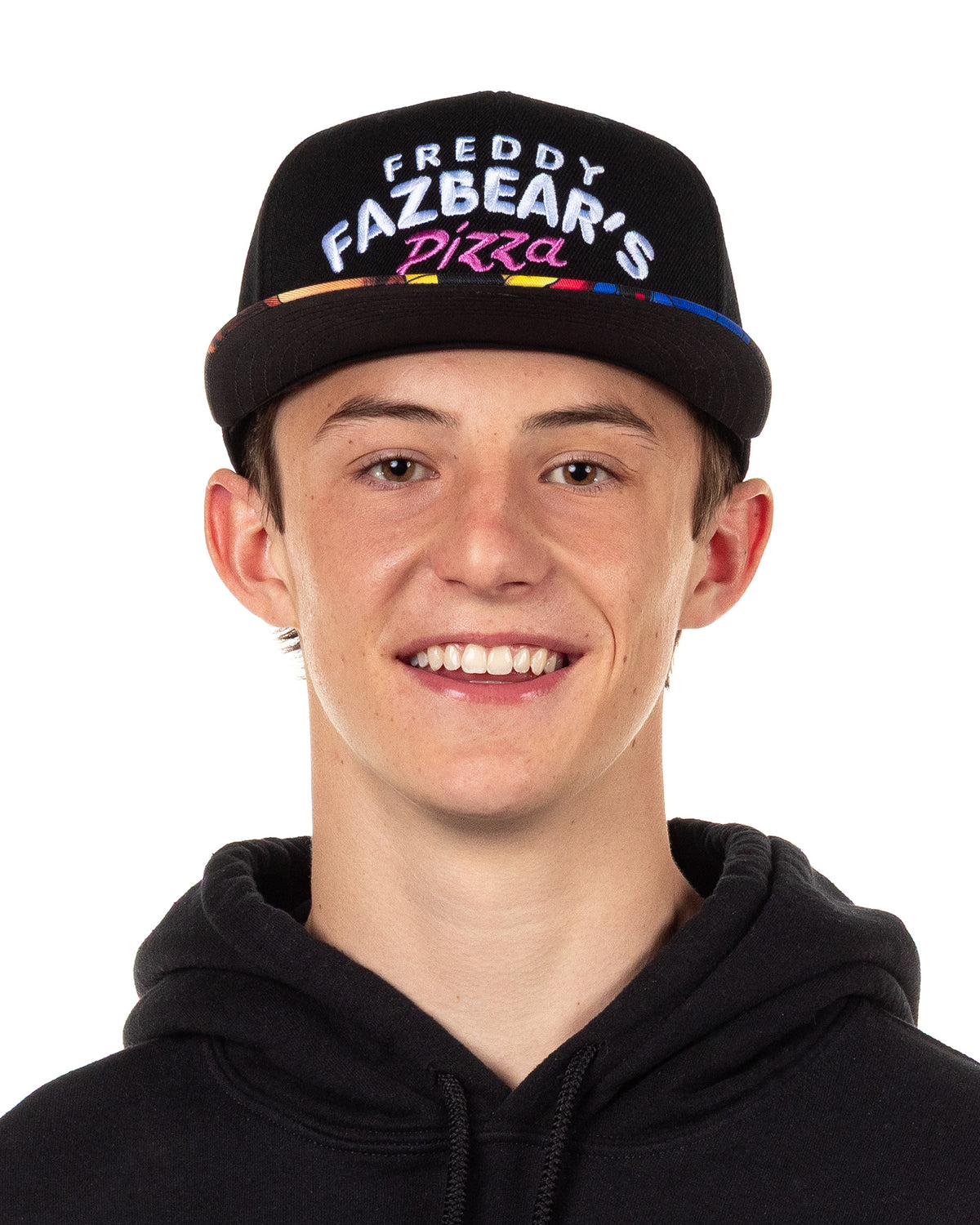 Five Nights at Freddy's Snapback Hat Fazbear's Pizza Embroidered Cap OSFM