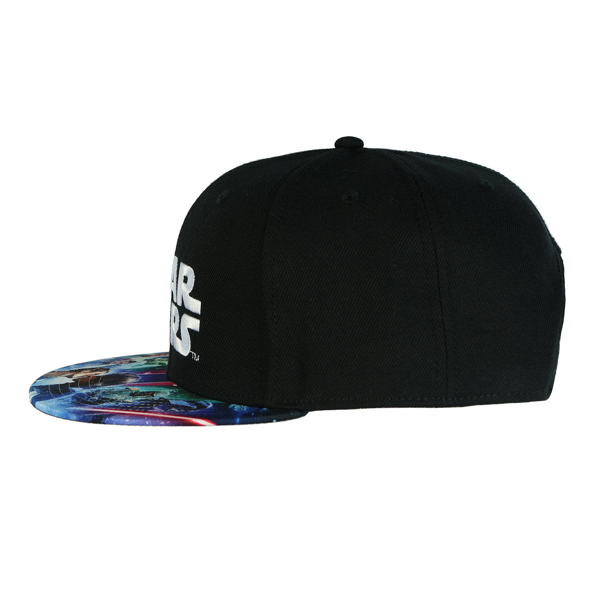 Star Wars Snapback Hat Character Design Flat Bill Embroidered OSFM Baseball Cap