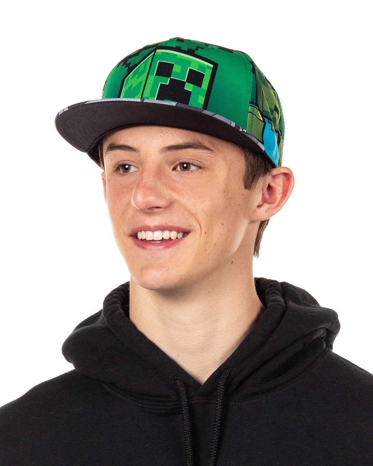 Minecraft Hat Men's Steve Alex Creeper Skeleton Zombie Enderman Snapback Cap OSFM