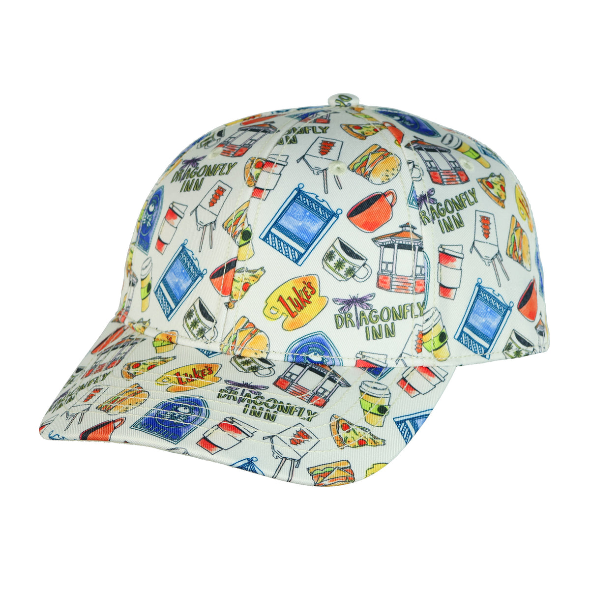 Gilmore Girls Hat All-Over Print Curved Bill Snapback Baseball Cap