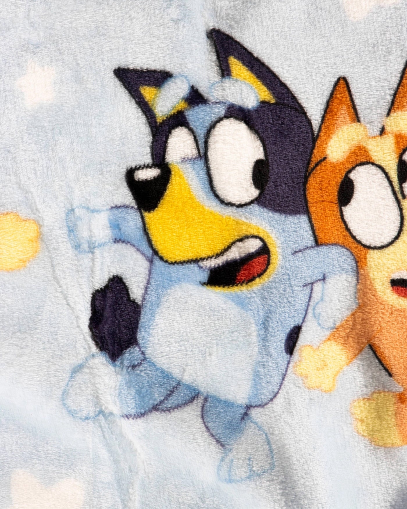 Bluey Busy Puppies Silk Touch Throw Blanket and Character Hugger Pillow Set