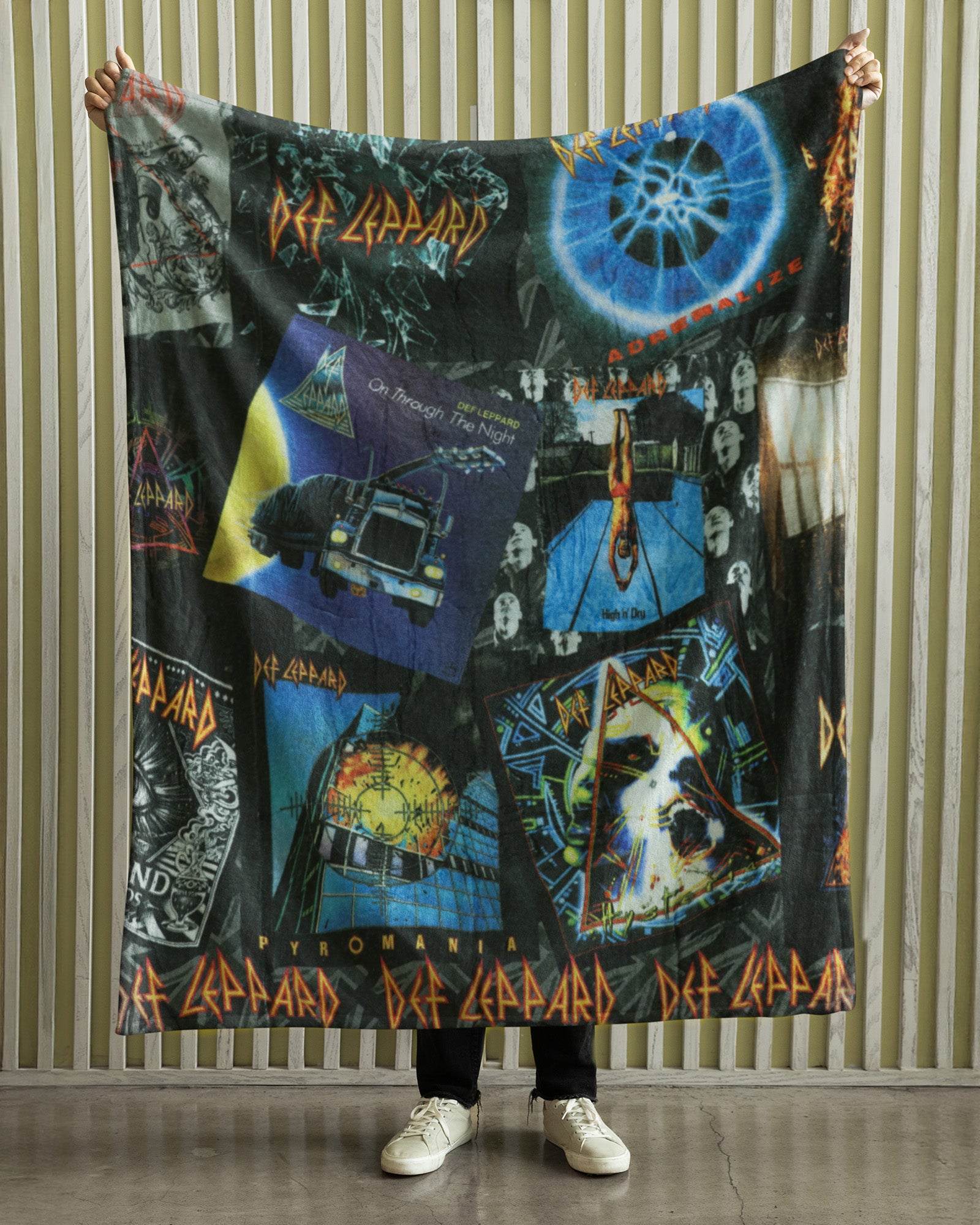 Def Leppard Blanket Album Cover History Silk Touch Throw 46"X60"