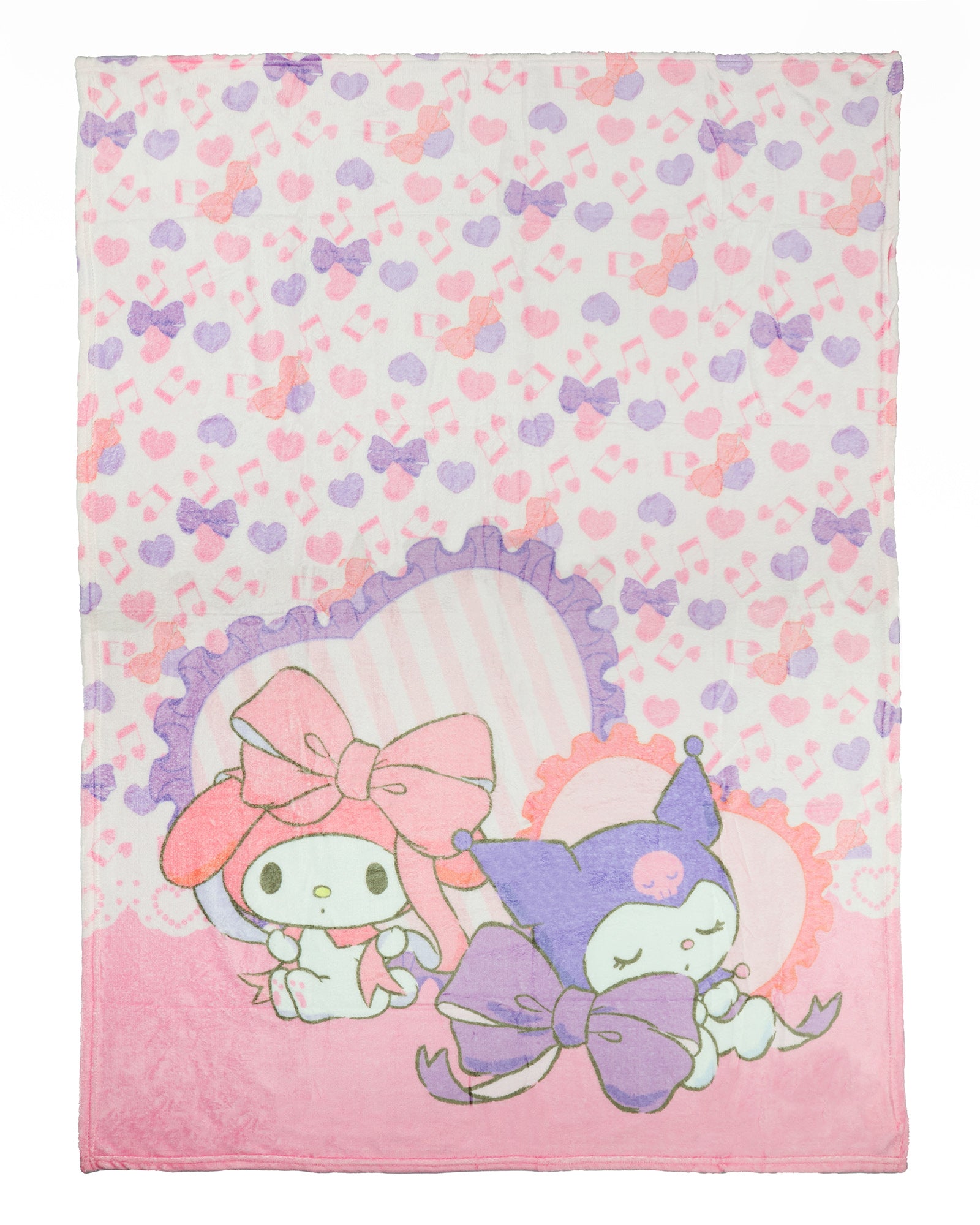 Sanrio Hello Kitty and Friends Blanket My Melody and Kuromi Sleepover Throw 46"X60"