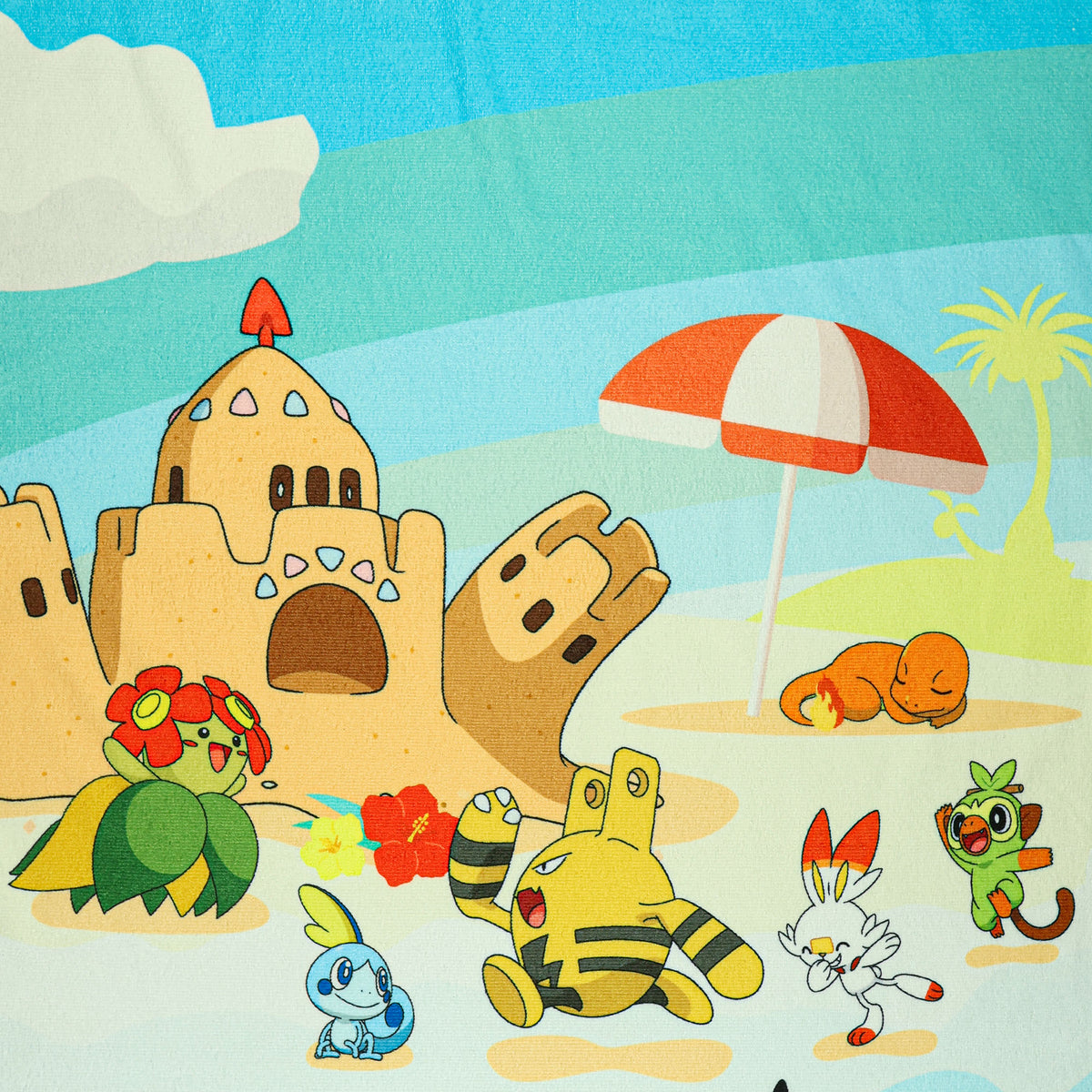 Pokemon Beach Towel Beach Buddies Pikachu and Friends 30"x60" Microfiber Pool Bath