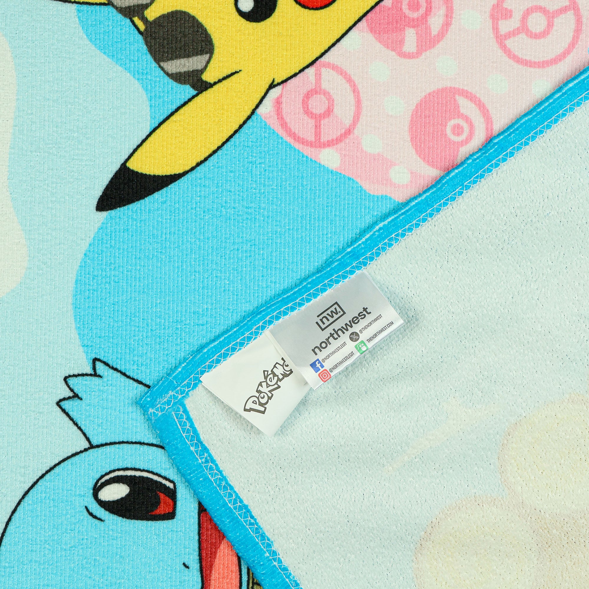 Pokemon Beach Towel Beach Buddies Pikachu and Friends 30"x60" Microfiber Pool Bath