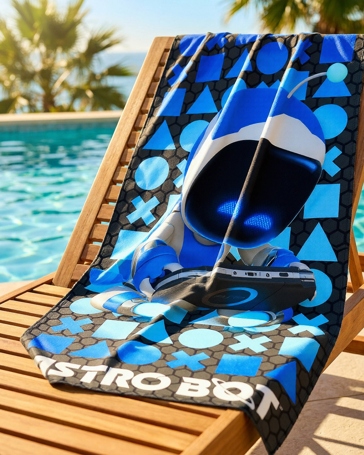 PlayStation Beach Towel ASTRO BOT Robo Buddy 30"x60" Pool and Bath
