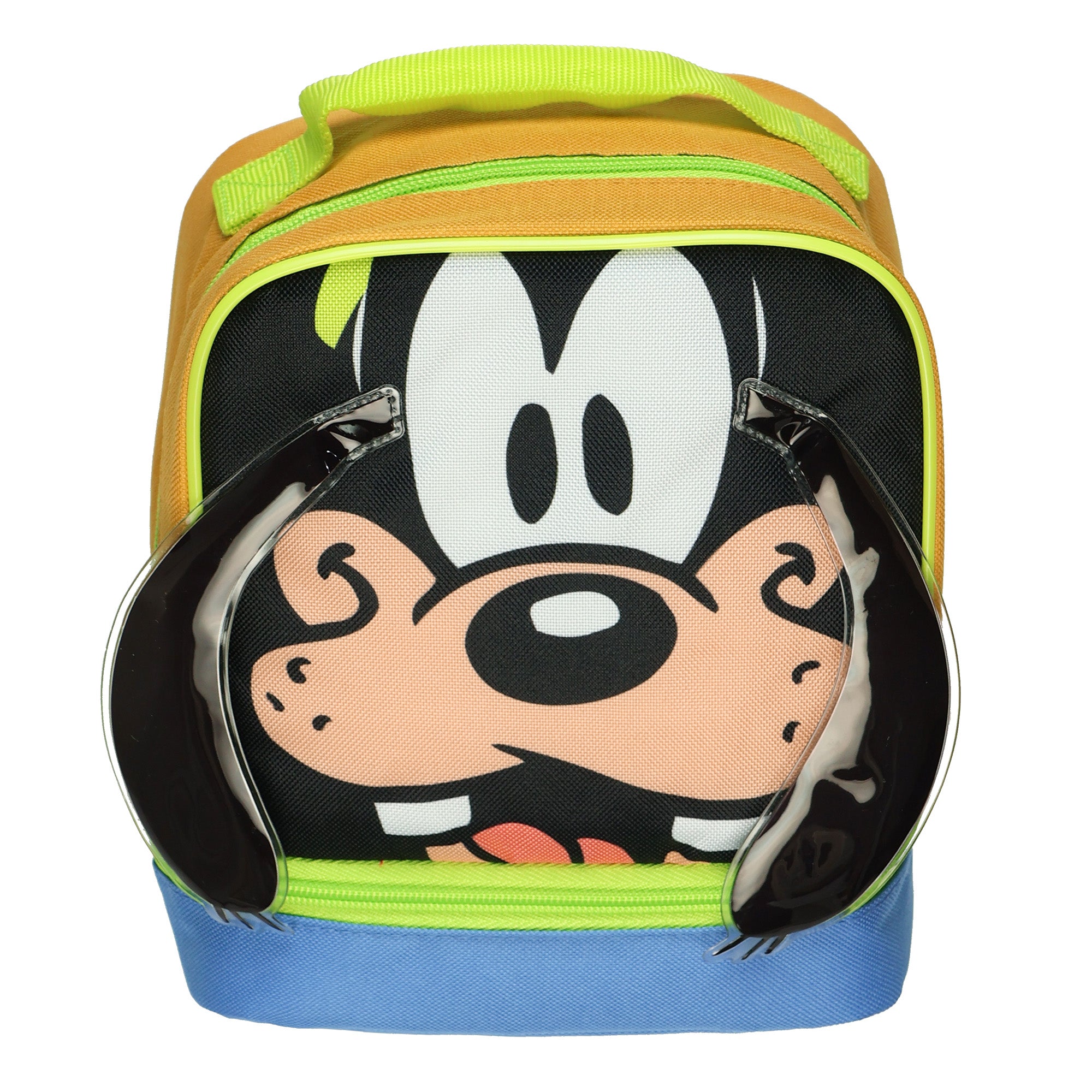 Disney Goofy Lunch Box Character 3D Ears 9" Insulated Dual Compartment Tote