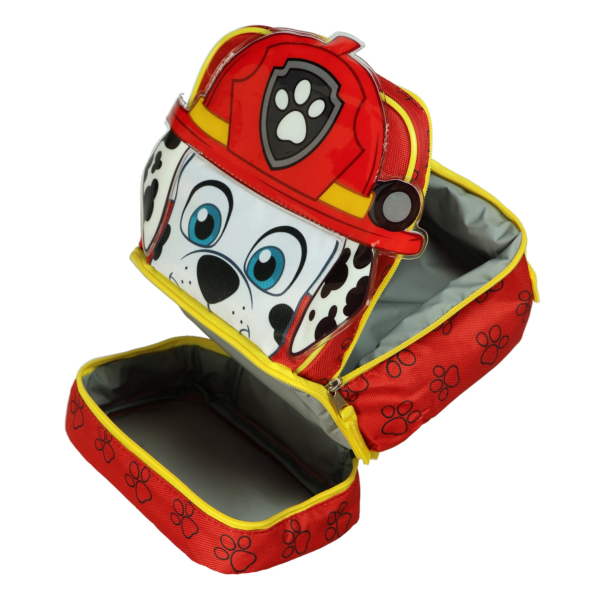 Paw Patrol Lunch Box 3D Marshall Firefighter 9" Insulated Dual Compartment Tote