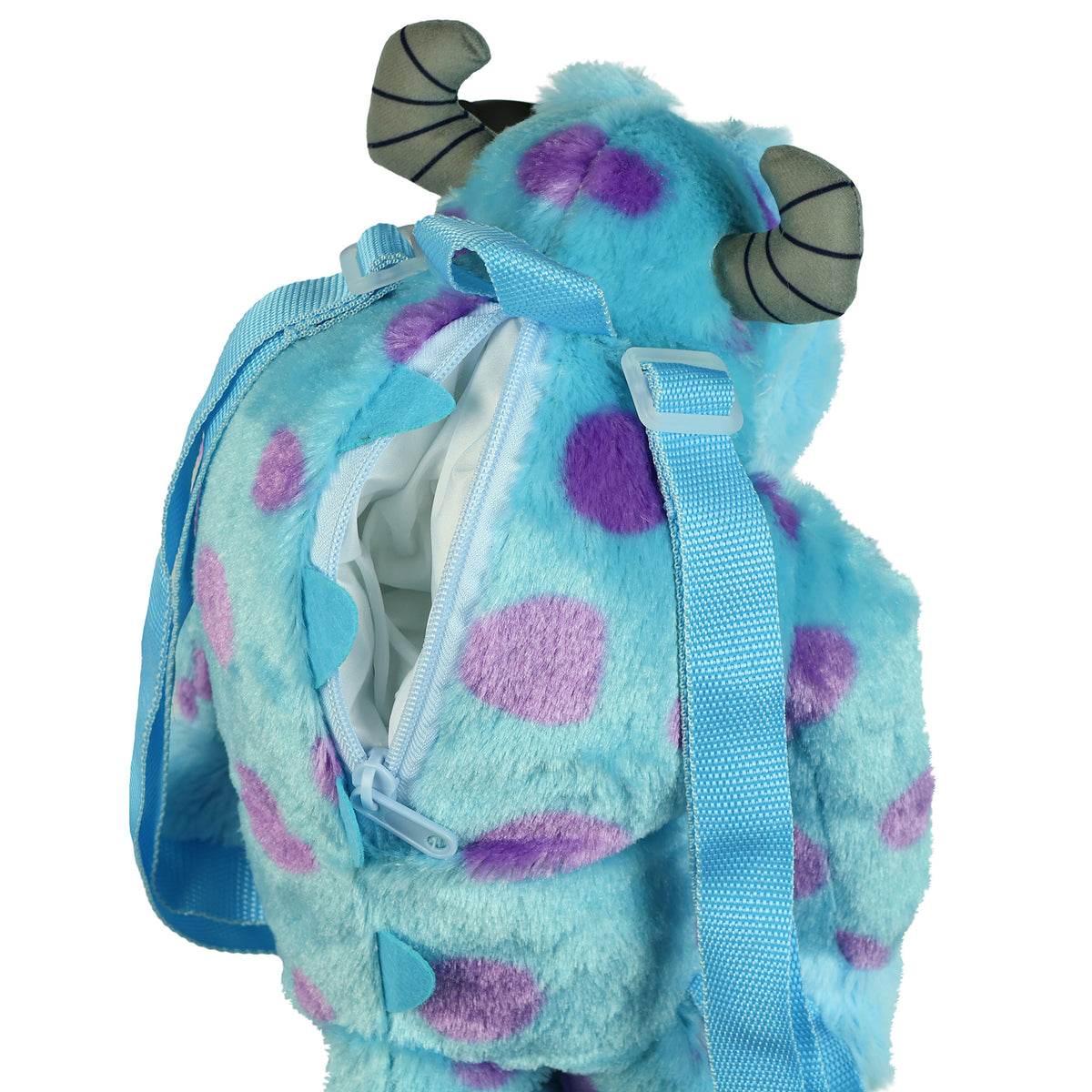 Disney Monsters Inc Plush Backpack Sulley Bag 12" With Adjustable Straps