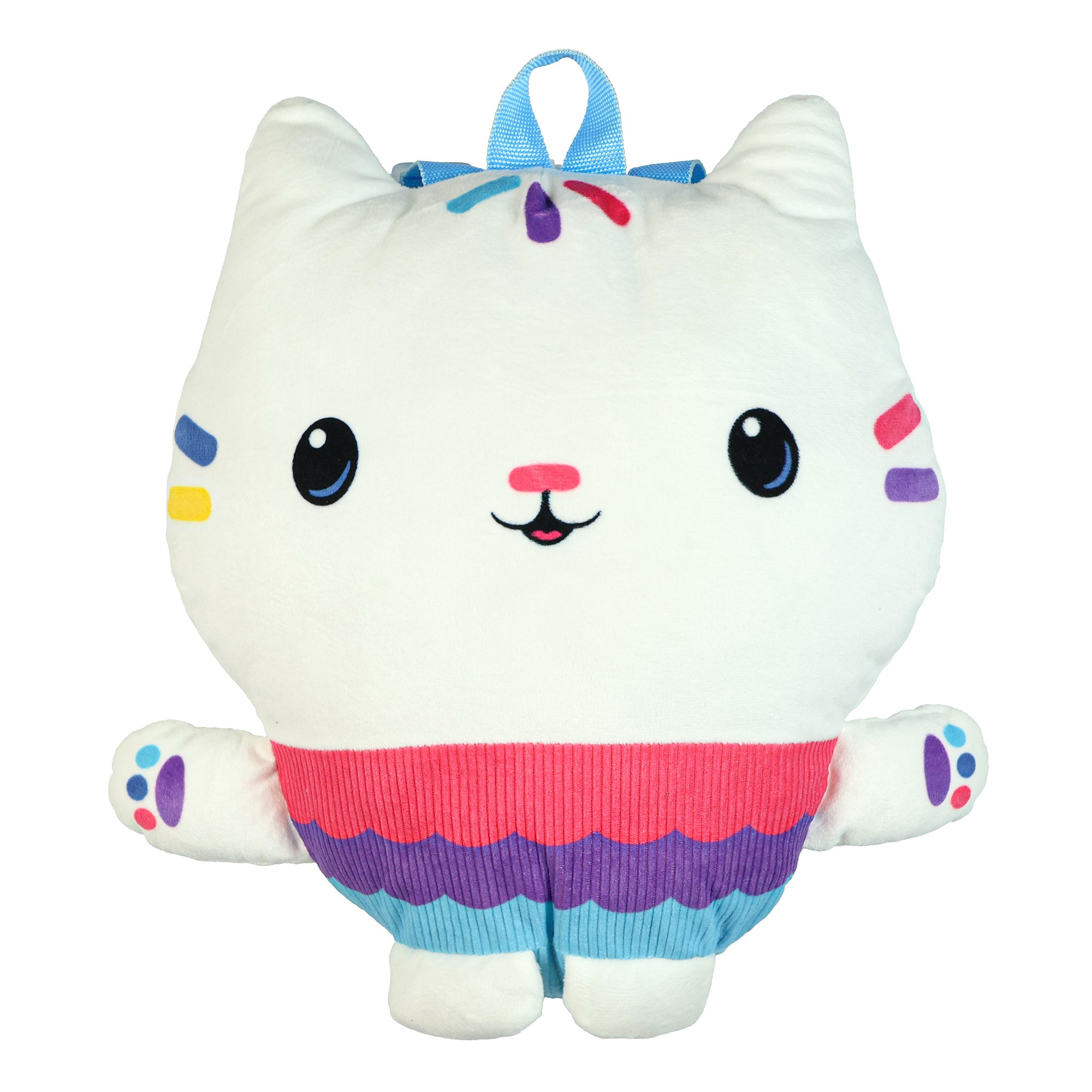 Gabby's Dollhouse Plush Backpack Cakey Cat 12" Bag With Adjustable Straps