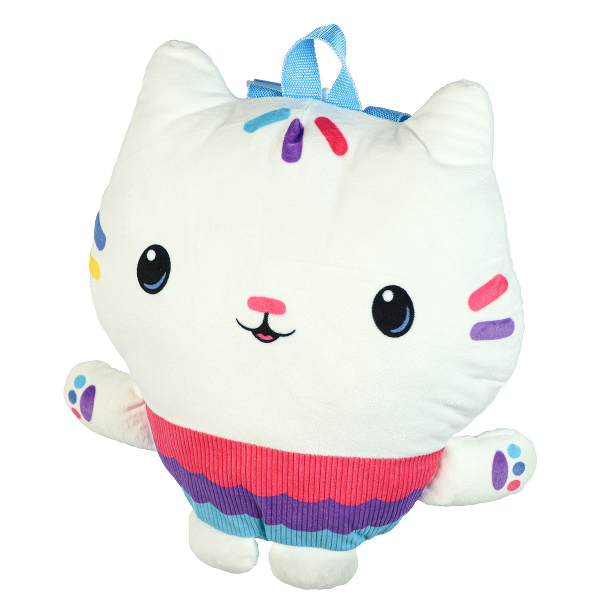 Gabby's Dollhouse Plush Backpack Cakey Cat 12" Bag With Adjustable Straps
