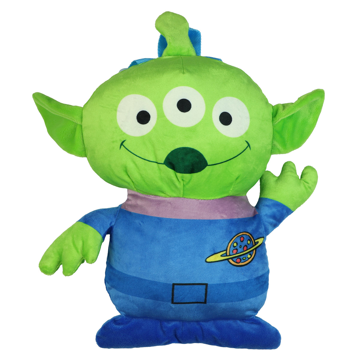 Disney Toy Story Plush Backpack Alien Bag 13" With Adjustable Straps