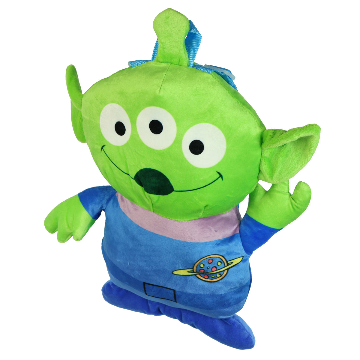Disney Toy Story Plush Backpack Alien Bag 13" With Adjustable Straps