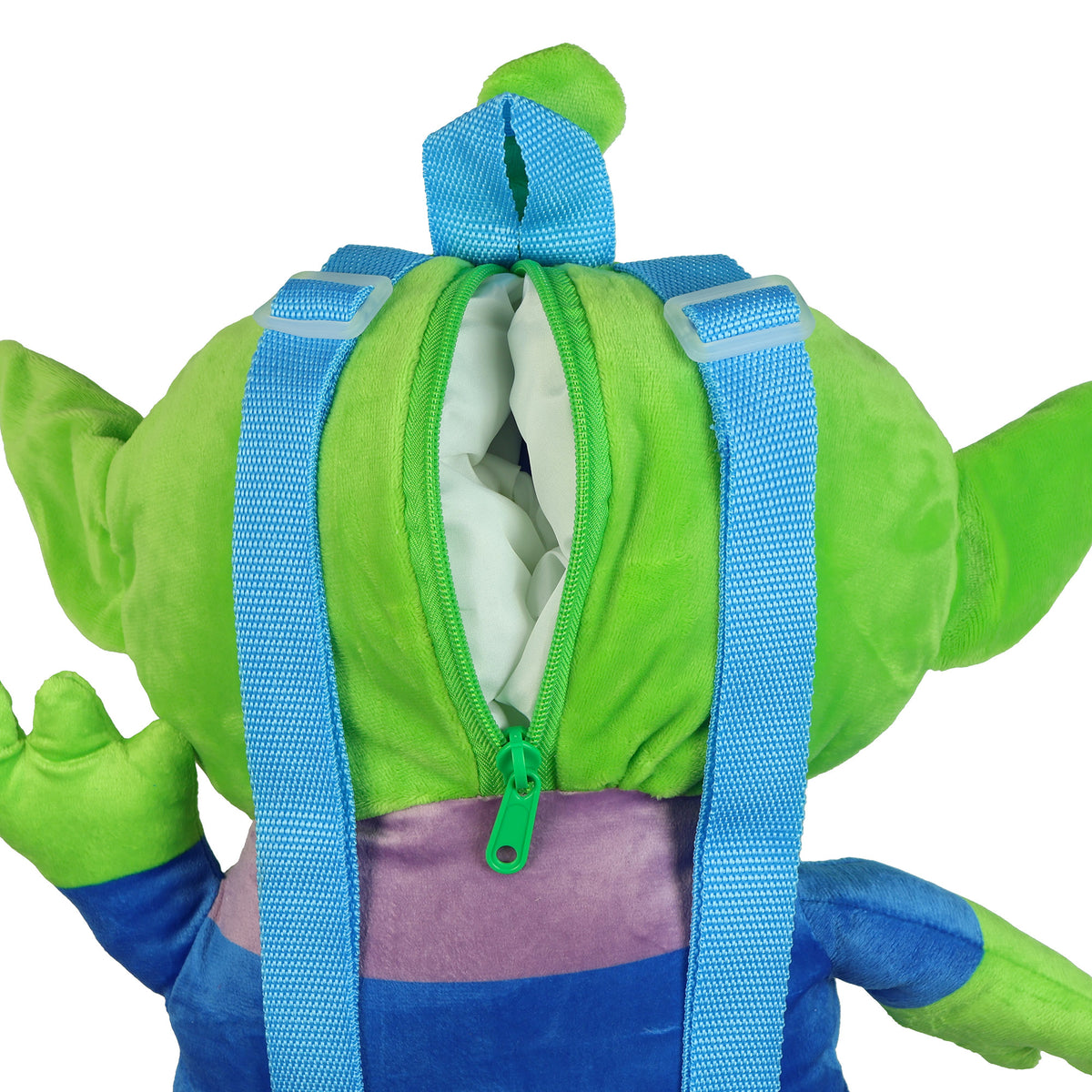 Disney Toy Story Plush Backpack Alien Bag 13" With Adjustable Straps