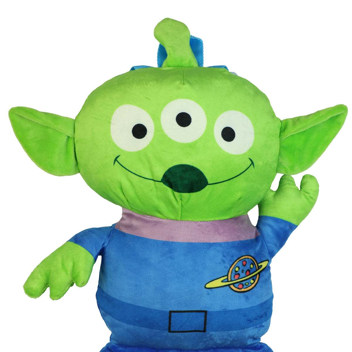 Disney Toy Story Plush Backpack Alien Bag 13" With Adjustable Straps